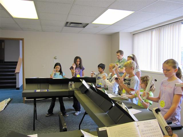 5th Grade Chimes rehearsal