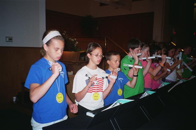 6th Grade Chimes Choir in Sanctuary